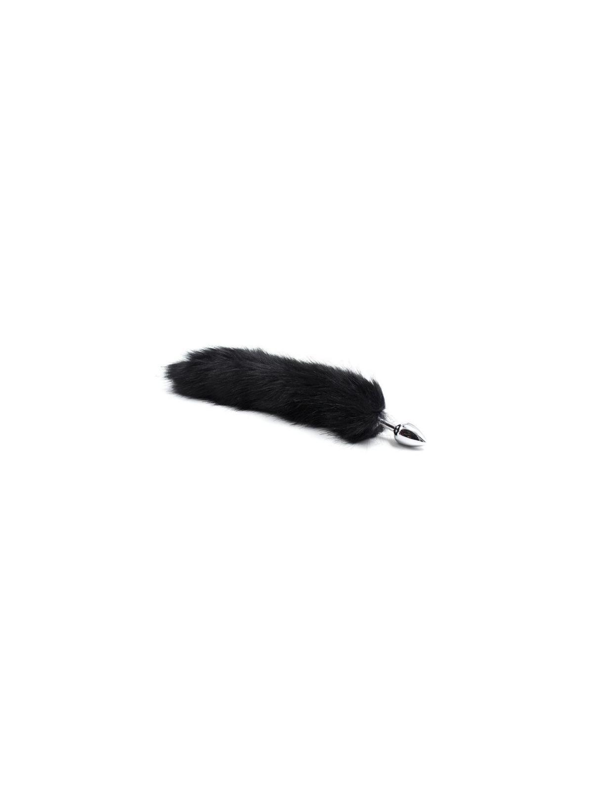 Fallo plug anale con grande maxi coda nero black butt dildo sex toys per uomo e donna