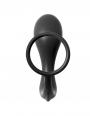 Fallo dildo plug anale con anello fallico indossabile nero anal butt