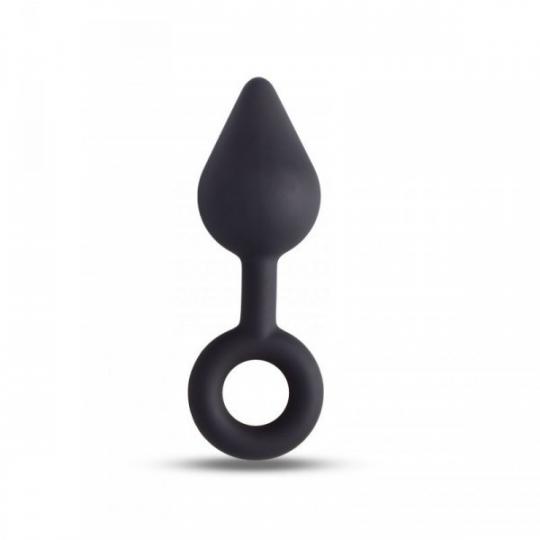 Plug anale but dildo black nero con anello sex toys massaggiatore anal