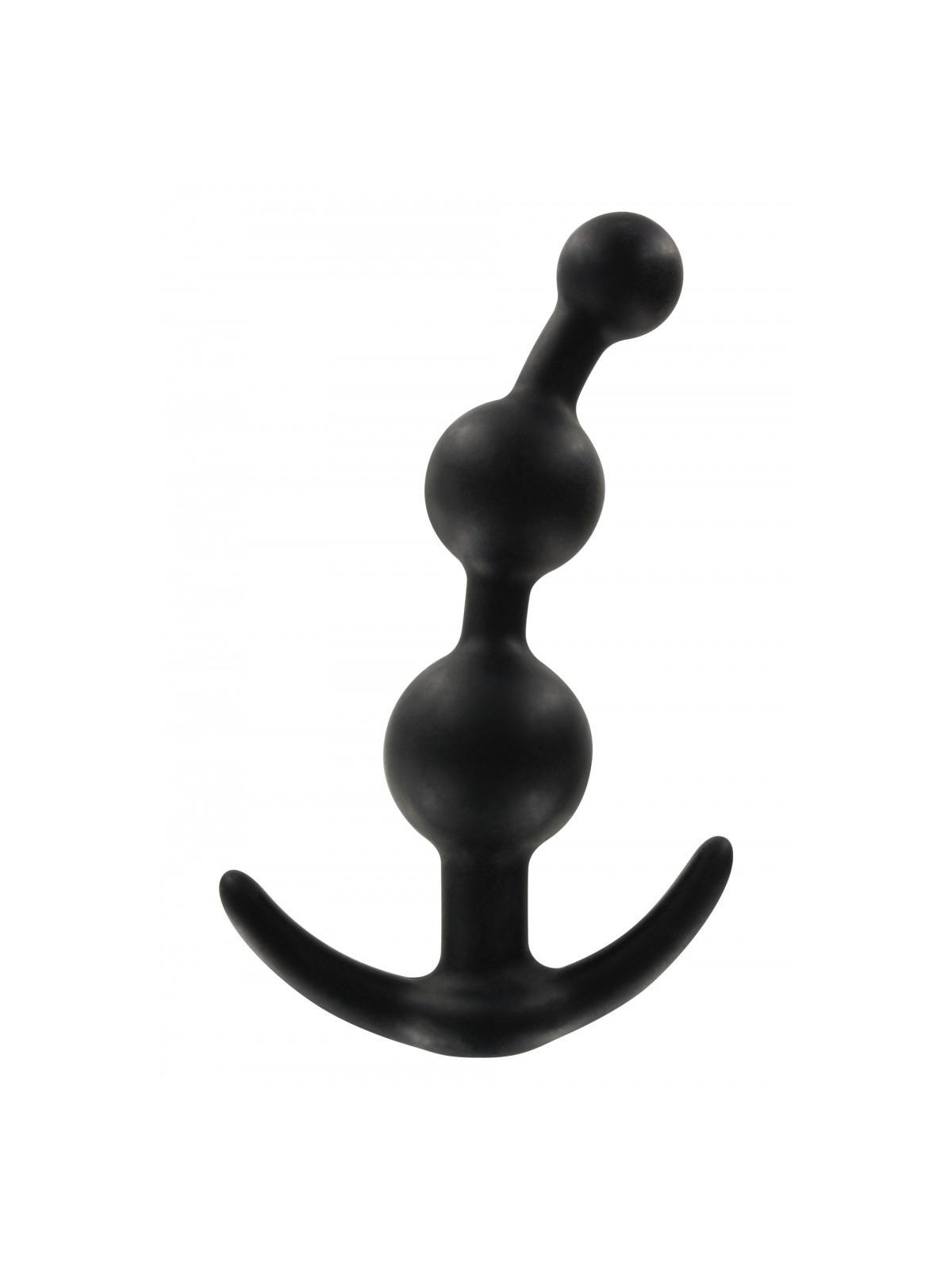 Fallo anale plug dildo in silicone realistico slim big anal butt sex toys nero black