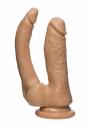 Fallo realistico doppio vaginale anale con ventosa dildo maxi mini the D double