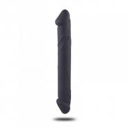 fallo doppio in silicone dildo realistico vaginale anale in silicone nero the cock db sex toys