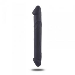 fallo doppio in silicone dildo realistico vaginale anale in silicone nero the cock db sex toys