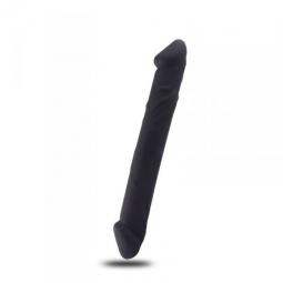 fallo doppio in silicone dildo realistico vaginale anale in silicone nero the cock db sex toys