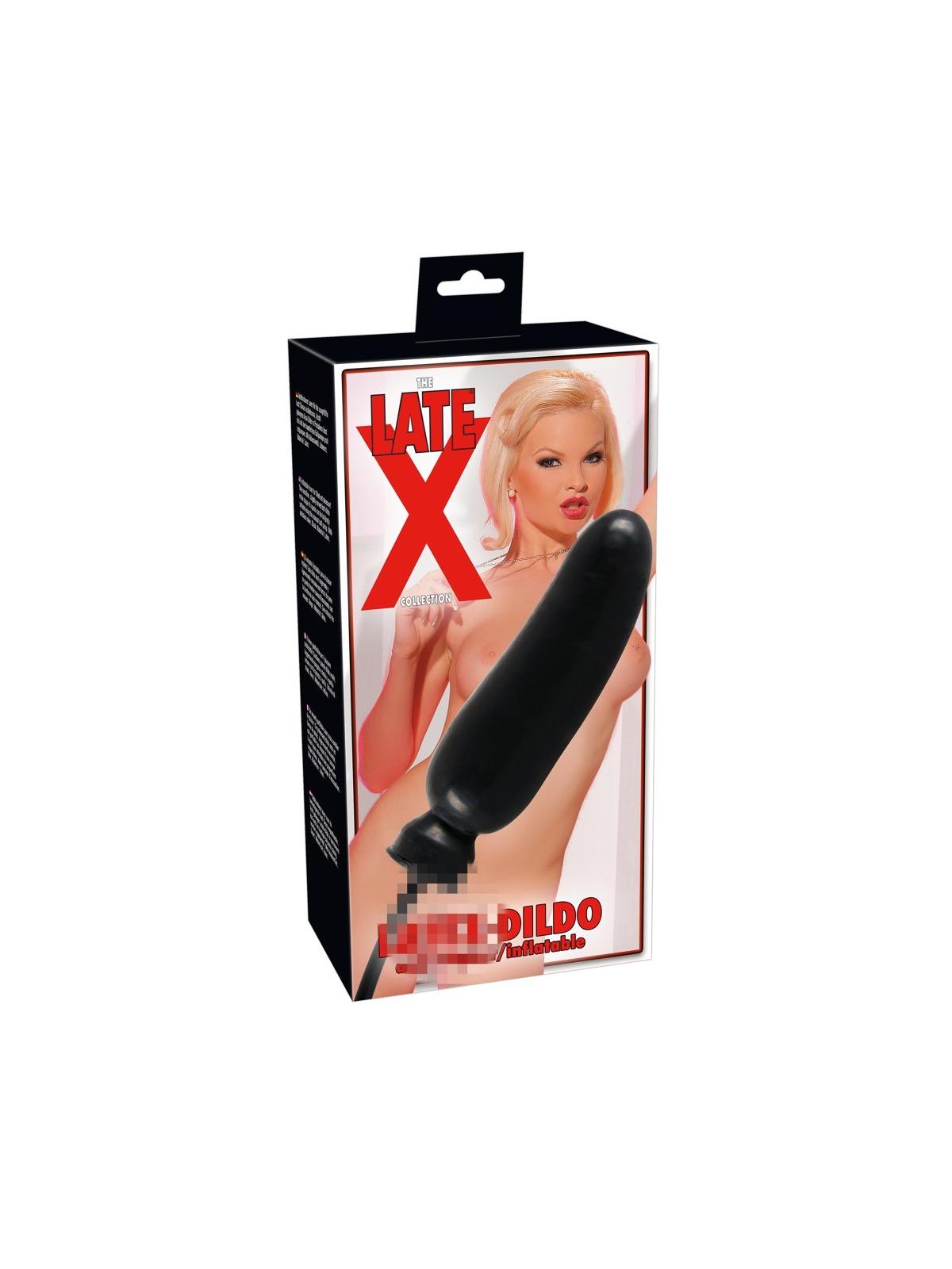 dildo fallo gonfiabile in lattice nero per sesso uomo donna stimolatore black