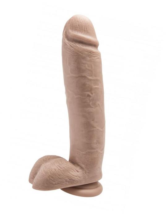 Dildo Fallo realistico Maxi grande dildo skin con testicoli e ventosa the cock 10 flesh