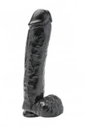 Dildo realistico Fallo Maxi Nero grande con ventosa the cock 11