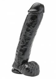 Dildo realistico Fallo Maxi Nero grande con ventosa the cock 11