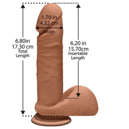 Fallo dildo realistico the D 7 caramel perfect d