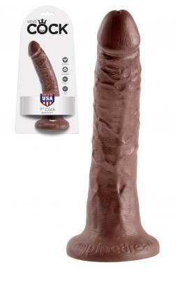 Fallo Realistico dildo king Cock Vaginale anale con ventosa 7 brown