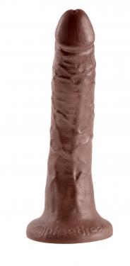 Fallo Realistico dildo king Cock Vaginale anale con ventosa 7 brown