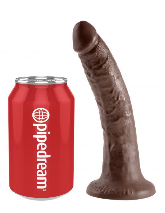 Fallo Realistico dildo king Cock Vaginale anale con ventosa 7 brown