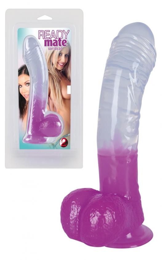 Dildo realistico morbido fallo con ventosa vaginale anale readymade 17cm