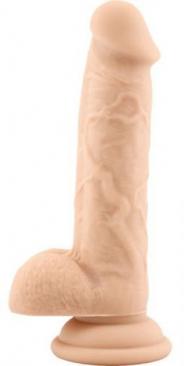 Fallo realistico dildo vaginale con ventosa e testicoli safe rod large flesh 7