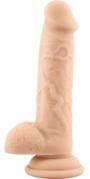 Fallo realistico dildo vaginale con ventosa e testicoli safe rod large flesh 7