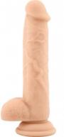 Fallo realistico dildo vaginale con ventosa e testicoli in silicone Brush safe flesh 8