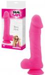 Dildo Fallo realistico Vaginale con testicoli  ventosa in silicone Berry long Pink 9,5