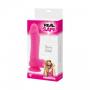 Dildo Fallo realistico Vaginale con testicoli  ventosa in silicone Berry long Pink 9,5