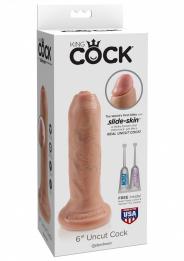 Dildo Fallo realistico vaginale con ventosa king cock uncut cock 6 flesh