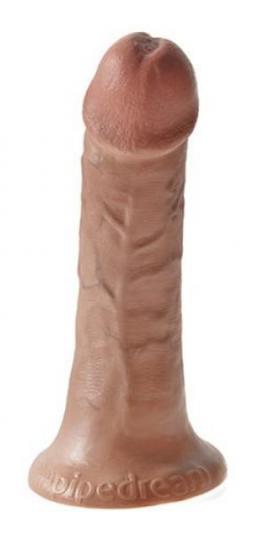 Fallo con ventosa dildo realistico vaginale king cock 6 tan