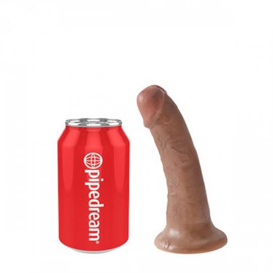 Fallo con ventosa dildo realistico vaginale king cock 6 tan