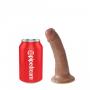 Fallo con ventosa dildo realistico vaginale king cock 6 tan