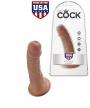 Fallo con ventosa dildo realistico vaginale king cock 6 tan