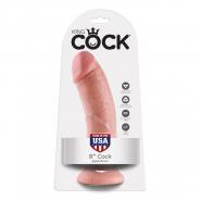 Fallo king cock realistico dildo vaginale con ventosa 8 flesh