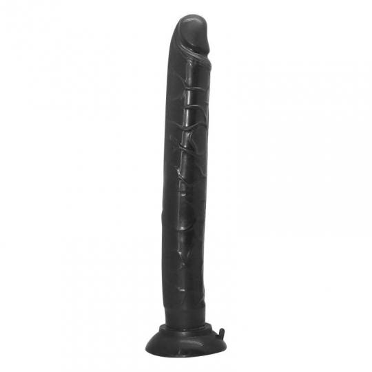 fallo realistico vaginale anale con ventosa dildo nero maxi slim cock