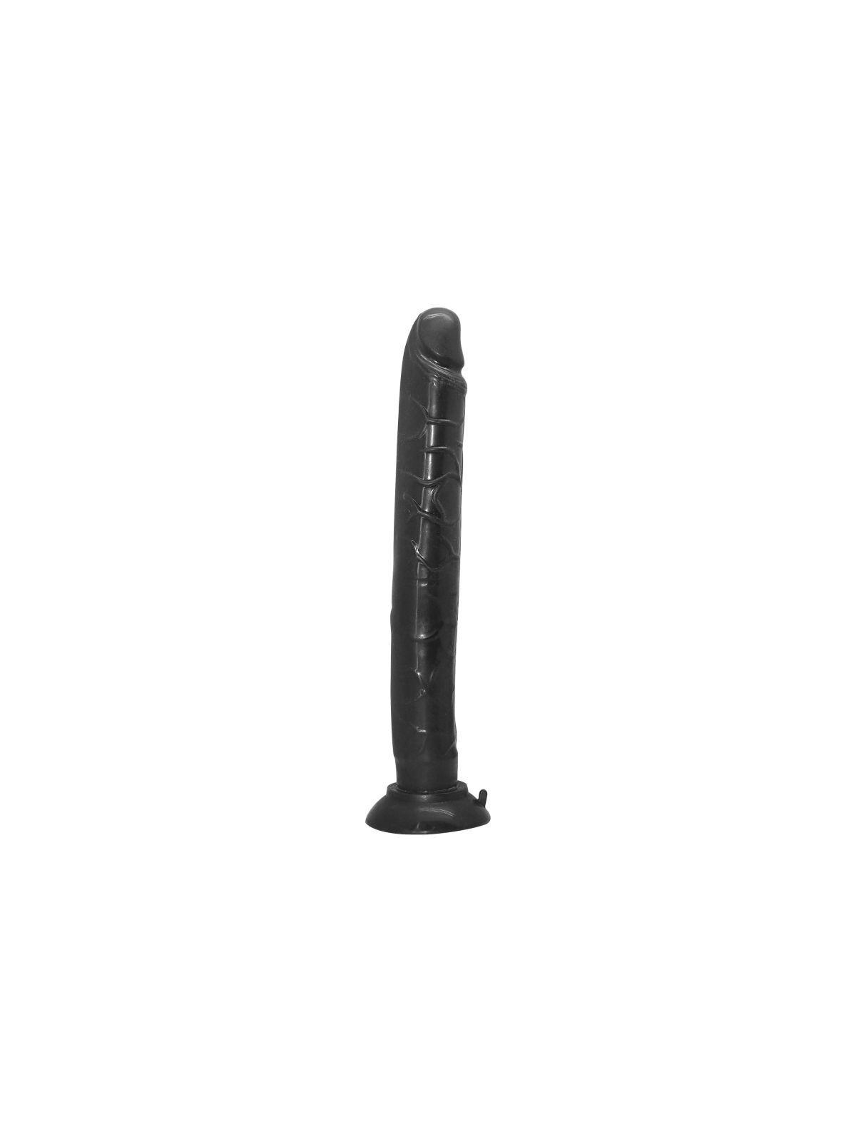 fallo realistico vaginale anale con ventosa dildo nero maxi slim cock