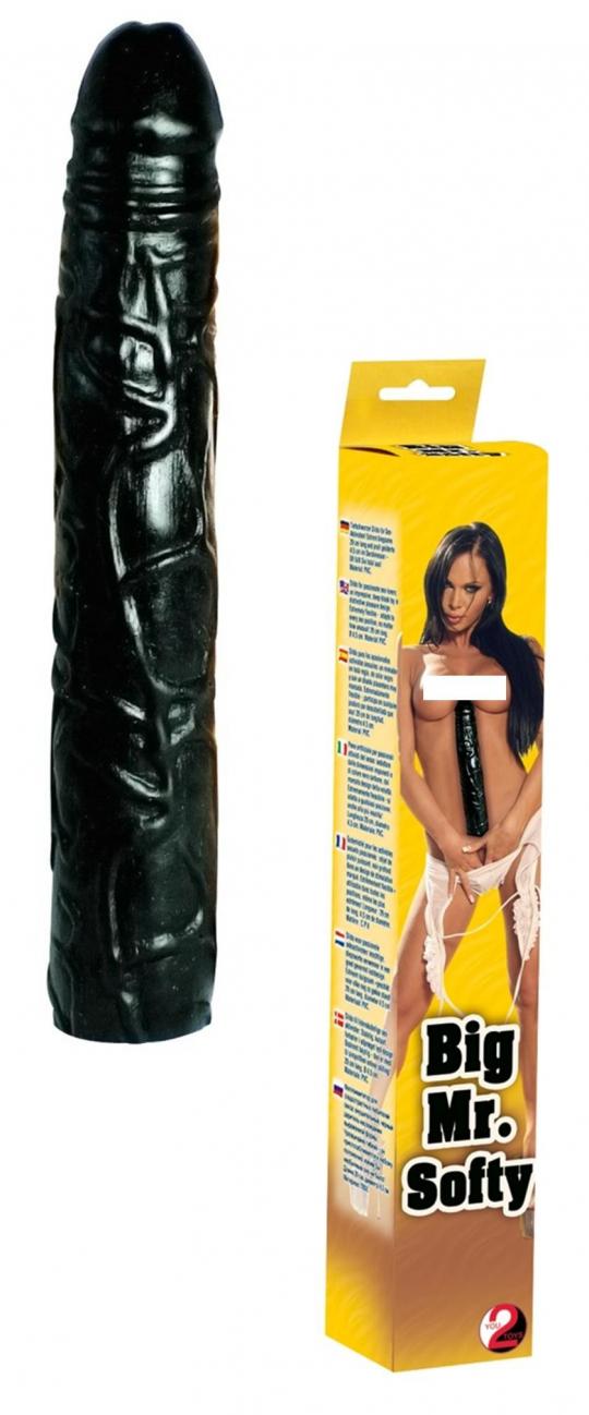 Fallo big maxi dildo grande realistico vaginale anale nero black morbido xxl