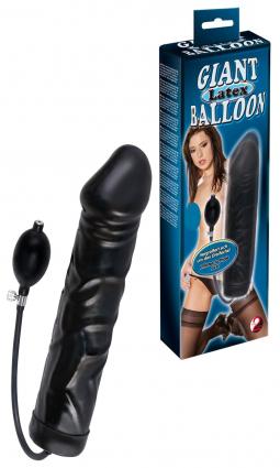 Fallo maxi realistico gonfiabile nero black big dildo vaginale anale xxl