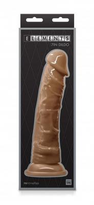 Fallo realistico con ventosa dildo vaginale 7 caramel inch morbido