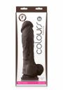 Fallo realistico in silicone con ventosa dildo vaginale anale maxi cock nero sex toys 8 brown