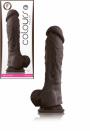 Fallo realistico in silicone con ventosa dildo vaginale anale maxi cock nero sex toys 8 brown