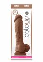 dildo realistico in silicone con ventosa fallo vaginale anale maxi cock nero sex toys 8 caramel