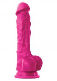 fallo realistico vaginale dildo anale con ventosa in silicone pene finto 7 pink