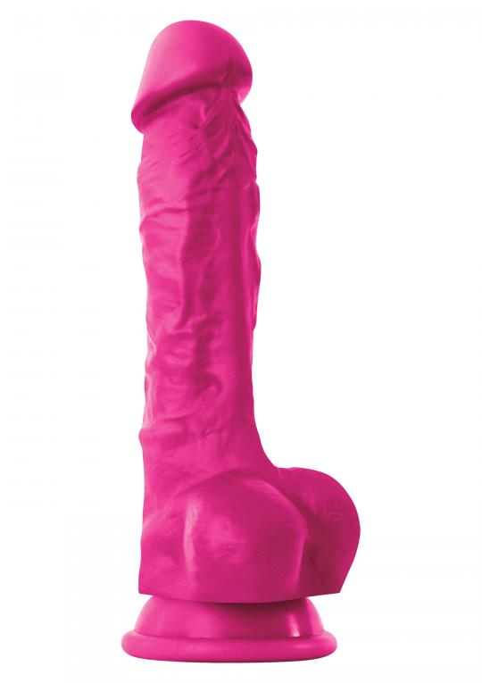 fallo realistico vaginale dildo anale con ventosa in silicone pene finto 7 pink