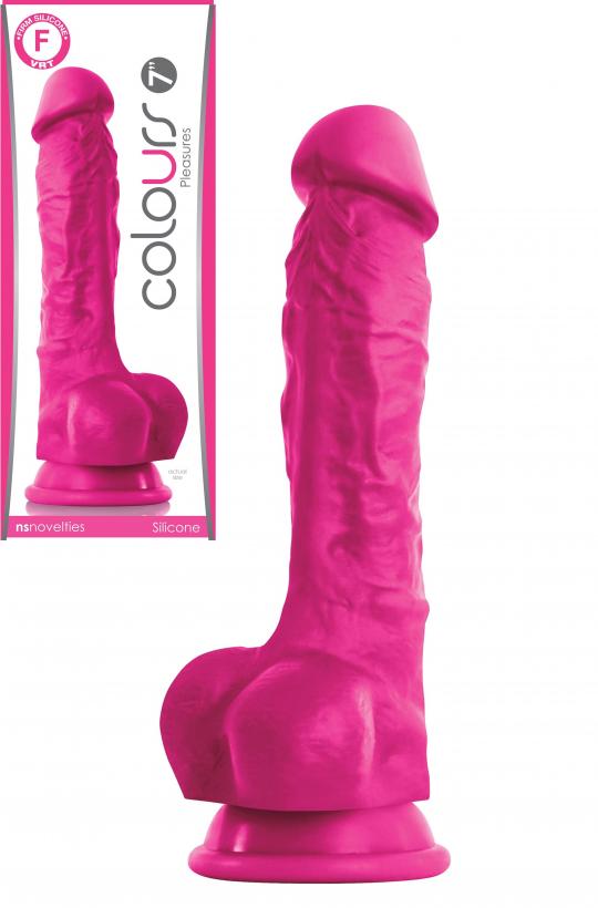 fallo realistico vaginale dildo anale con ventosa in silicone pene finto 7 pink