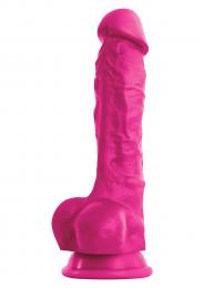 fallo realistico vaginale dildo anale con ventosa in silicone pene finto 7 pink