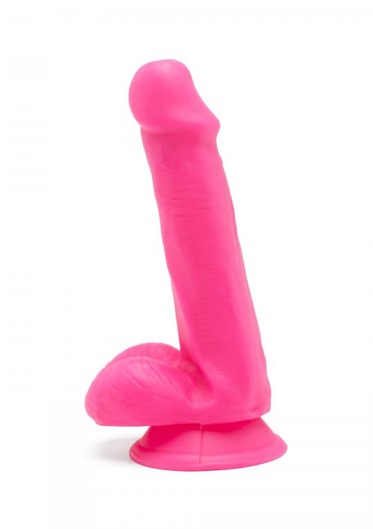 Dildo realistico slim morbido vaginale anale con ventosa in silicone fallo mini