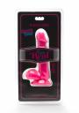 Dildo realistico slim morbido vaginale anale con ventosa in silicone fallo mini