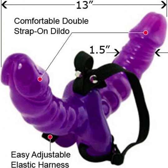 Fallo Indossabile Dildo vaginale strap on fetish fantasy Double Delight