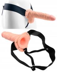 Fallo dildo indossabile strap on cavo Con testicoli Real Rapture 8 Flesh