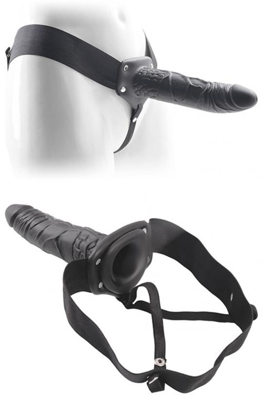 Fallo dildo indossabile strap on cavo Real Rapture 8 Black