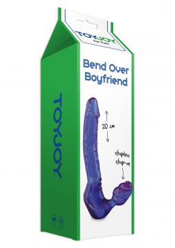 Fallo dildo doppio indossabile per donna senza imbragatura straples purple