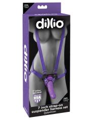 Falo Dildo indossabile vaginale anale  imbragatura strap on dillio harnes purple