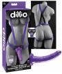 Falo Dildo indossabile vaginale anale  imbragatura strap on dillio harnes purple