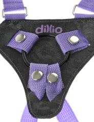 Falo Dildo indossabile vaginale anale  imbragatura strap on dillio harnes purple