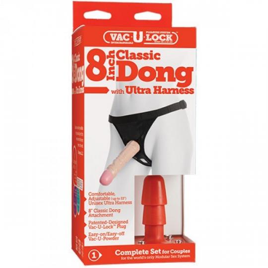 fallo dildo realistico vaginale strap on indossabile vac-u-lock set 8 dong